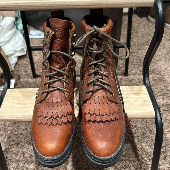 Justin Boots Shoes - Women’s Justin Leather Lace-up boots size 6